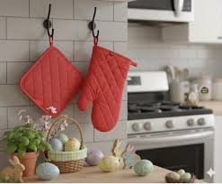 Pot Holder set 3 Oven Gloves & Pot Holder (Set)