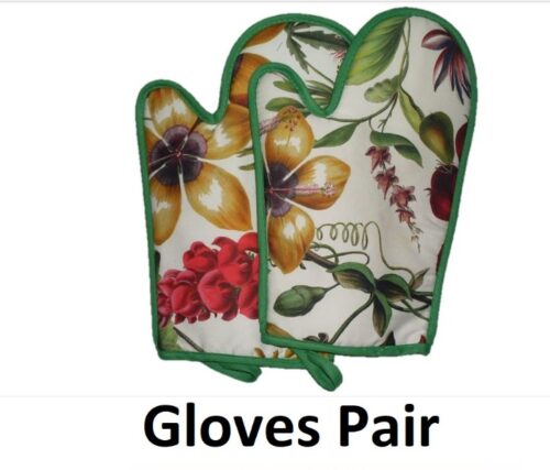 Kitchen Oven Gloves Printed Floral (Pair)