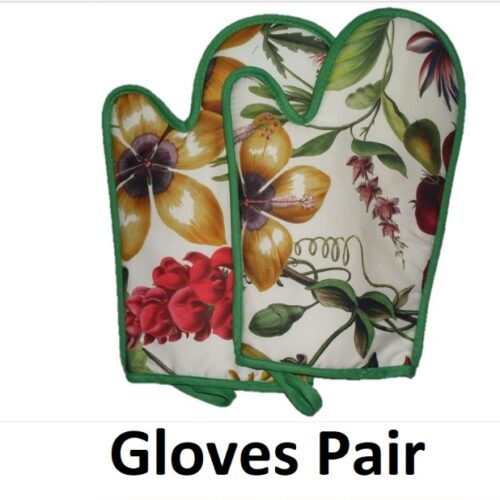 Kitchen Oven Gloves Printed Floral (Pair)